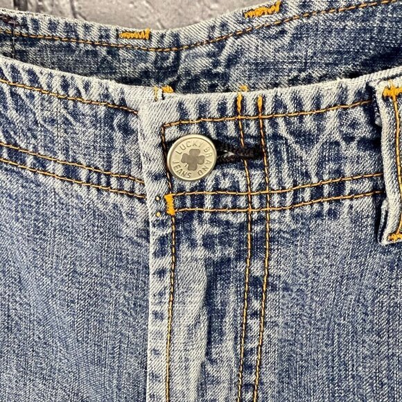 Vintage Lucky Brand Rancher Flare Size Womens 14/32 Distressed Jeans NWT - Picture 12 of 12